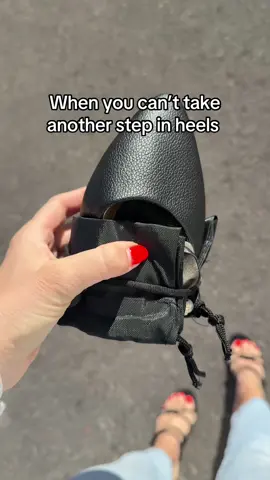 Every girl needs a pair of these! #fyp #walkinginheels #feethurt #flats #foldableflats 