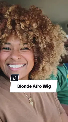 This curly Afro wig has gotten me so many compliments! And it wasn’t even $30!! 🥵🥵🥵  #wigstyle #curlywig #afrowig #afro #blackhairstyle 
