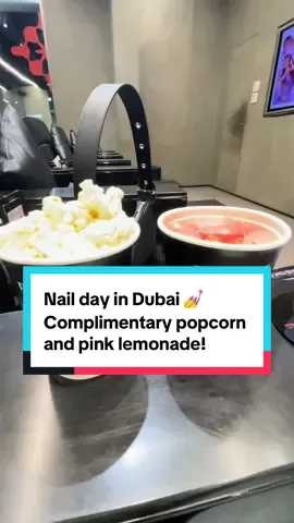 First Dubai nail day 💅 at Bedashing Beauty Lounge! The staff are so warm and welcoming, and it’s ladies only! One stop shop for hair, nails, waxing & spa type treatments 🫶 Free hot drinks, 🍿 popcorn & pink lemonade while you wait… Some branches even have a hammam 👀 Highly recommend for a 10/10 experience all round ✨ #Dubai #DubaiLife #DubaiVibes #DubaiExpat #DubaiLifestyle #NailTok #NailTransformation #BeautyTok #SalonTok #ForYou #FYP #bedashingbeauty 