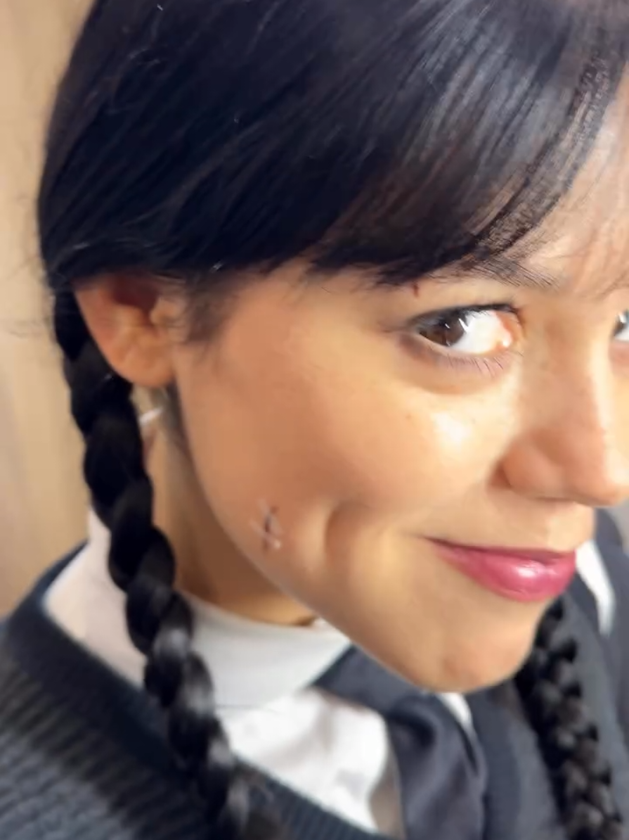 🤍🥹 Jenna Ortega by nirvanajmakeup Instagram.  #jennaortega #wednesdayaddams #jennastan #wenclair #recommendations #fy #fyp #viralvideos #foryoupage 