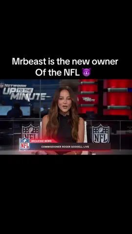 MrBeast is so rich that he’s the new owner of the NFL 🤯💵 #mrbeast #NFL #viral #youtuber #rich 