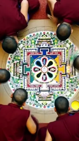 ✨ “Os monges tibetanos criam mandalas de areia incríveis… e depois destroem tudo. Uma poderosa lição de desapego e impermanência. 🌊🌀” #Espiritualidade #Curiosidades #Monges #Budismo #Mandalas   