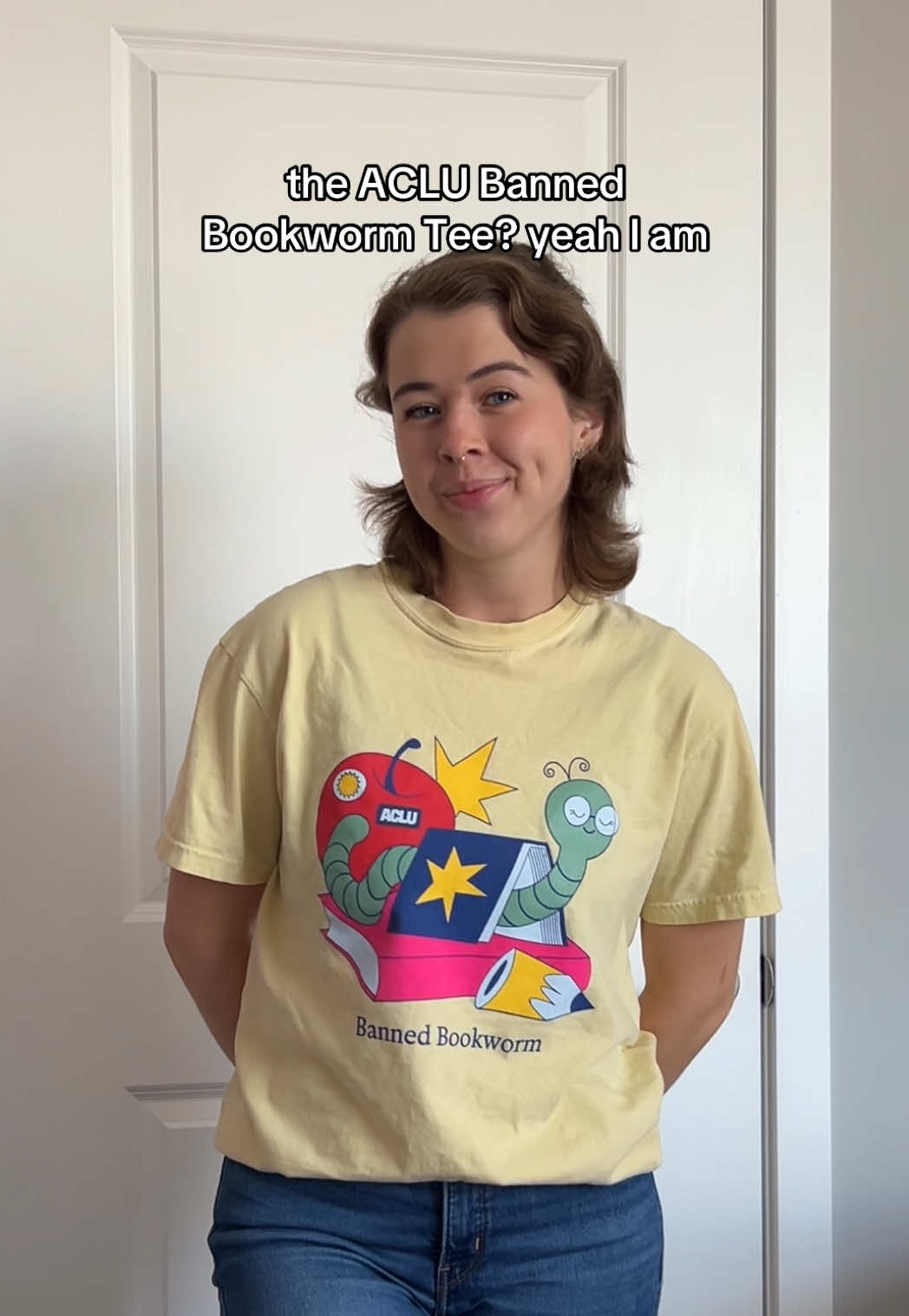 That shirt is not just yellow. It’s actually butter.