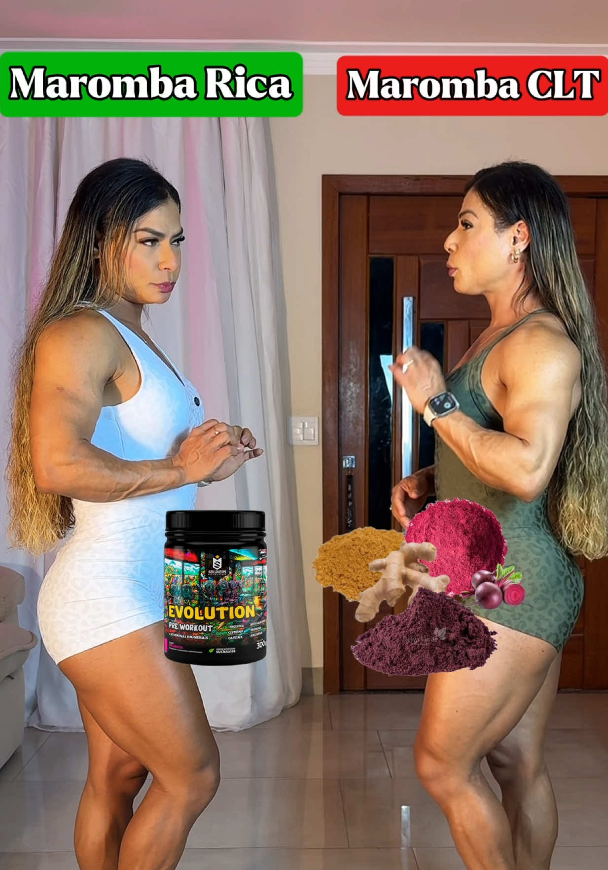 💥 Marombeira Rica x Marombeira Pobre 💥 Resultado não depende de dinheiro, depende de estratégia 👇 ⚡ Pré-treino: pote importado 💸 ou pó de uva + beterraba + gengibre + guaraná em pó → energia, vasodilatação e foco natural. ⚡ Ômega 3: cápsula 💊 ou sardinha → mesma gordura boa anti-inflamatória e essencial. ⚡ Multivitamínico: frasco caríssimo ou ovo → vitaminas do complexo B, D, ferro e colina em uma cápsula da natureza. ⚡ Magnésio: suplemento ou sementes → mineral chave pra força e contração muscular. ⚡ Proteína: whey isolado 🥤 ou peito de frango → proteína pura que constrói músculo do mesmo jeito. 👉 No final, é saber jogar com o que você tem pra chegar no Shape Mewtwo: glúteo empinado, pernas volumosas e cintura fina 🔥 Clique no link da Bio e vem ser #TeamCarolWellness. Look @lb_moda_fitness_  #ShapeMewtwo #VocêAbsurda #TeamCarolWellness #TreinoDeGlúteo      