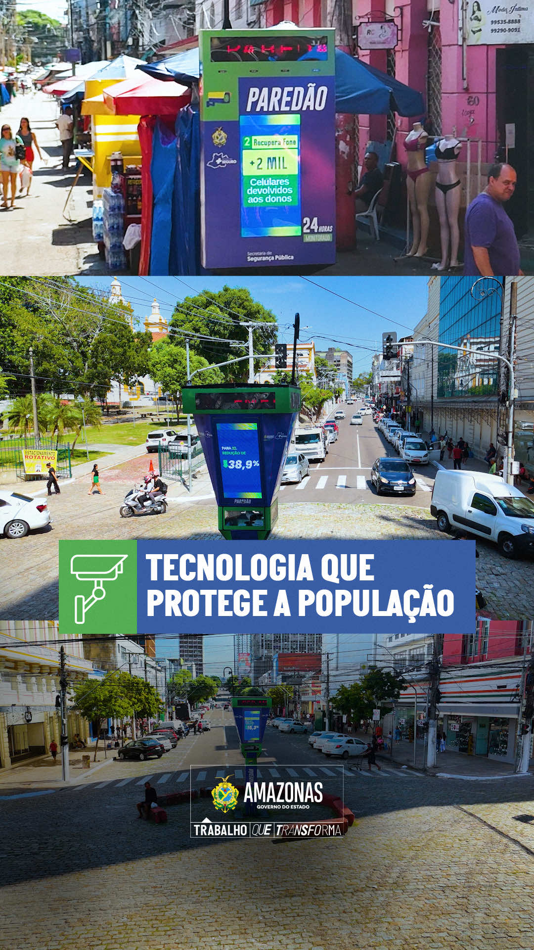 O Sistema Paredão está transformando a segurança pública no Amazonas. 🎥👮🏽 Assista ao vídeo e entenda como estamos usando a tecnologia do reconhecimento facial para proteger a população! 📸  #GovernodoAmazonas #SistemaParedão #SegurançaPública #Tecnologia #ReconhecimentoFacial 