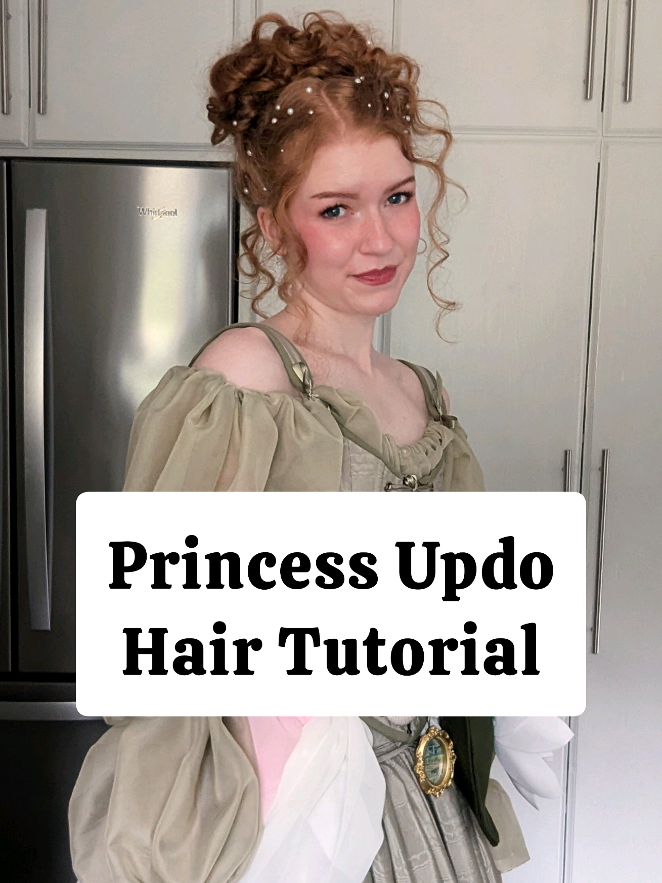 Replying to @nisa.au here's how I did my Ren Faire hair for the Masquerade Weekend at @WanderingInTime | PNW RenFaire 🥰 #renfairehair #princesshair #updo #regency #renfaire 