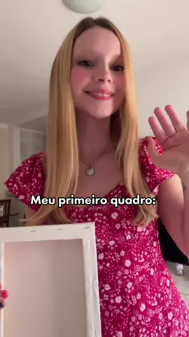 Ficou bonitinho até! ❤️ #pintura #painting #arte #paint #quadro 