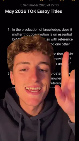 Vibe checking the M26 TOK essay titles