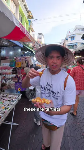 $5 tartlets in Bangkok, Thailand 🇹🇭 #solotravel #streetfood 