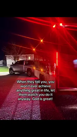 When they tell you, you won’t ever achieve anything great in life, let them watch you do it anyway. God is great! 