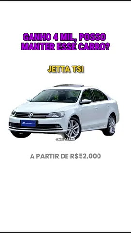 GANHO 4K, posso manter esse carro? #carros #meucarro #civic #jetta #corolla 