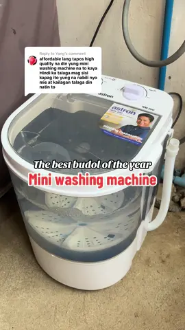 Replying to @Yang THE BEST BUDOL KO FOR THIS YEAR 😍 #highpressurewashing #miniwashingmachine #washingmachine #budolfindsph 