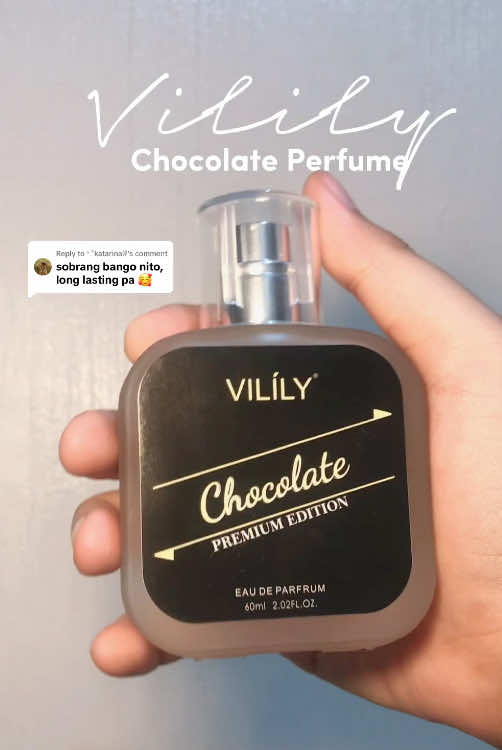 Replying to @*ੈkatarina𐦍 Literal na pagnapadaan ka tapos itong Vilily Chocolate Perfume gamit mo, mapapalingon talaga sila! 🍫💯 #vililyperfume #chocolateperfume #perfume #sweetscentsperfume #fragrance #perfumes #perfumetiktok #chocolatescent 