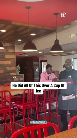 He couldn’t even conduct the interview worrying about a cup of ice #fastfood #arbys #manager #interview #employee #overreacting #customerservice #customer #ice #icemachine #tiktok #viral #viralvideo #fy #fyp #fypシ #fypシ゚viral #fypage #foryou #foryoupage #foryourpage 