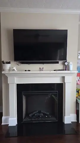 Don’t blink too slow and miss this fireplace transformation!! #CRXWNInteriors #LuxuryAccentWalls #AccentWalls #GastoniaNC