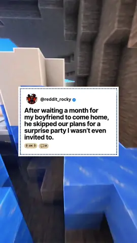 Reddit story: After waiting a month for my boyfriend to come home, he skipped our plans for a surprise party I wasn't even invited to. #creatorsearchinsights #RedditStory #RedditDrama #AITA #RelationshipDrama 
