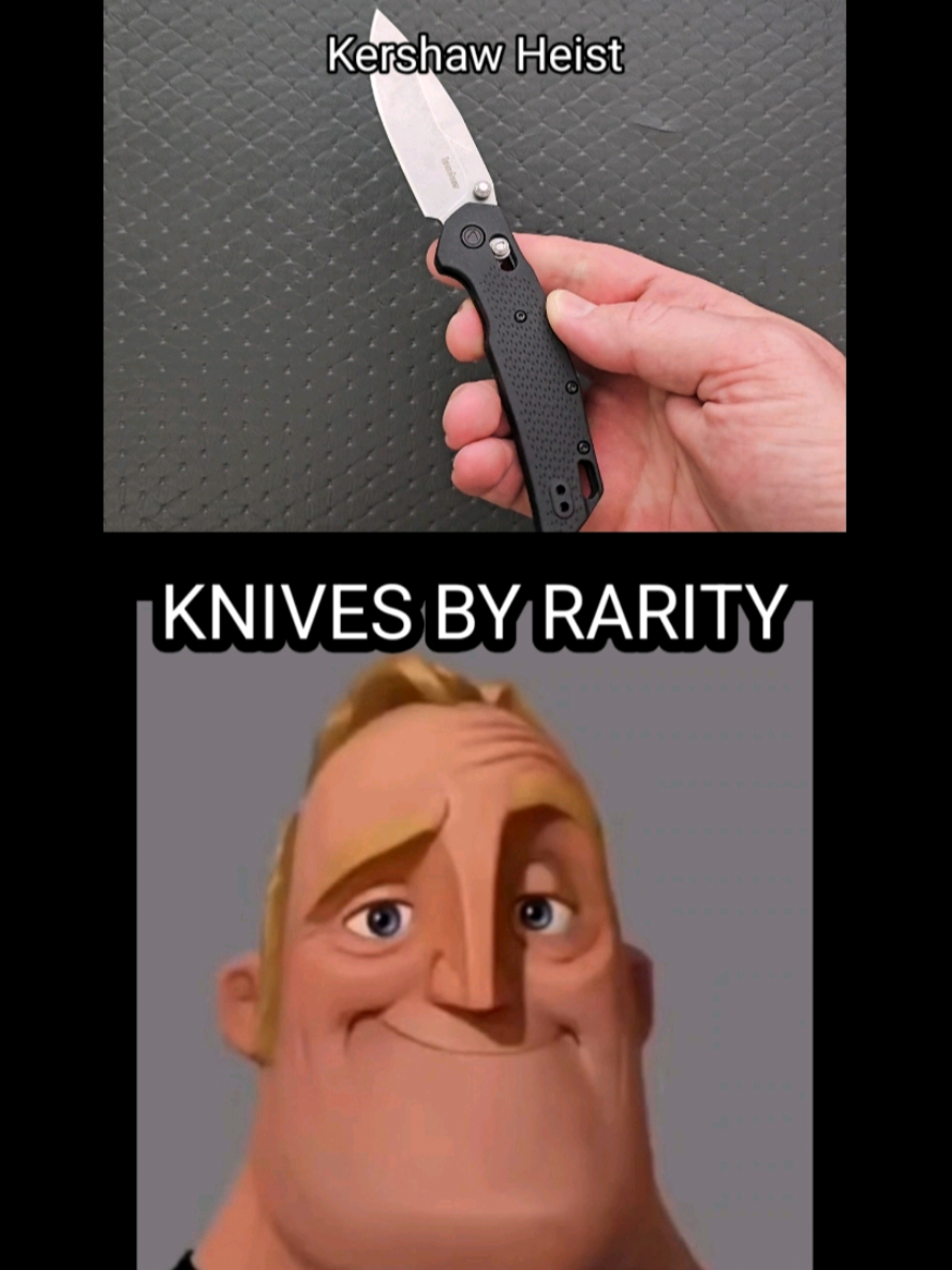 Knives by rarity: Common to Impossible #rare #knife #oneofakind #collection #mrincredible 