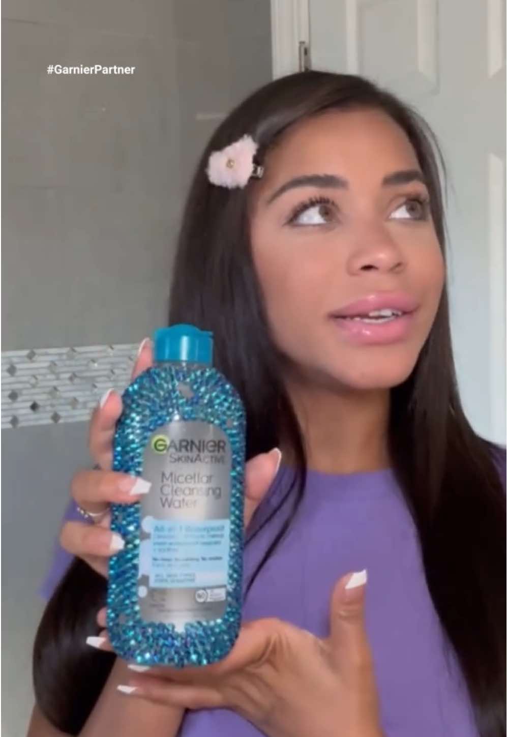 Being sensitive and dramatic may have caused my fair share of water works moments 💦🥹. If only I had  @GarnierUSA Micellar Water to make those moments a little less messy! You guys, this water really works #GarnierWaterWorks #GarnierPartner #garnierskincare