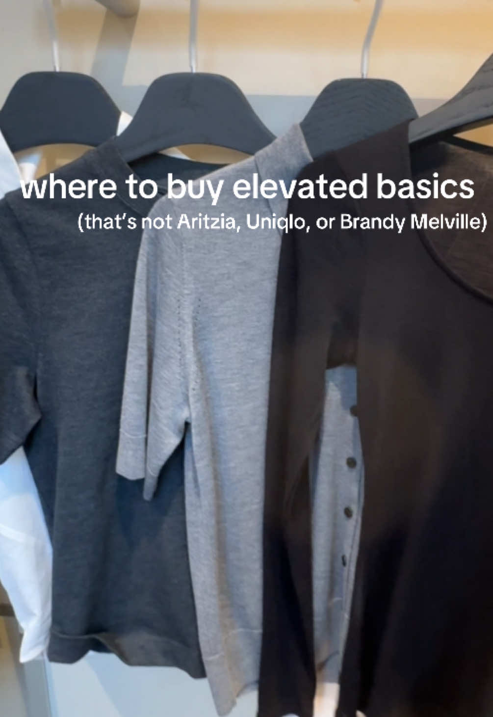 Where to buy elevated basics | my credentials are I literally only wear black white and blue😅 (and I have 7 different black shirts that I swear are very different from each other )  #e#elevatedbasicss#shoppinga#aritziam#minimalisto#officewearj#japans#shoppingj#japanshoppingf#fashionb#backtoschool