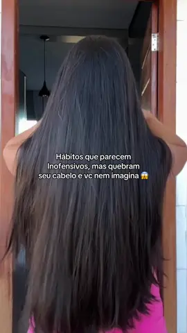 Amiga, cuidado! Esses hábitos parecem inofensivos, mas quebram seu cabelo 😱 #cabelo #dicasdecabelo #cuidadoscomocabelo #crescimentocapilar #quedadecabelo 
