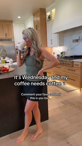 It’s Wednesday and my coffee needs coffee☕️ I’m sure I’m not the only one😜 Comment your favorite coffee if this is you too! #millennialmom #millennialmoms #over40clubontiktok #momsbelike #coffeeathome 