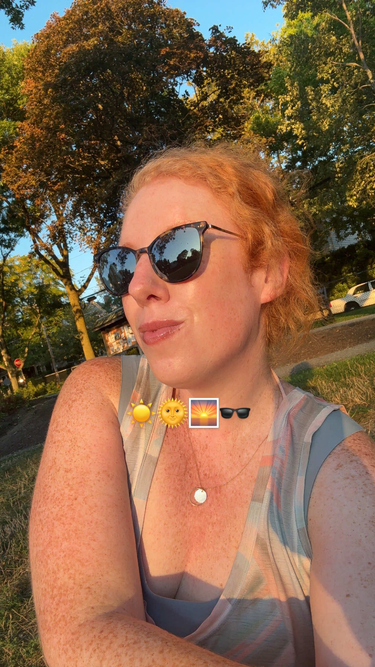 your weekly reminder from me - it’s still s u m m e r - so put on some Sabrina and take a walk or sit at golden hour 🩵✨ sunset is still after 7 New England, east coast, east coast summer, outside, nature, sunset, golden hour, Boston, inner peace, self worth, happy, freckles