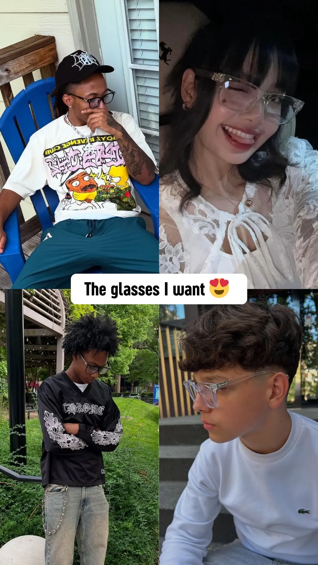 Not just glasses, it’s the upgrade your drip’s been waiting for 😎✨ Premium look, budget-friendly price — and trust me, they hit different. #ChromeHearts #fyp #StreetStyle 