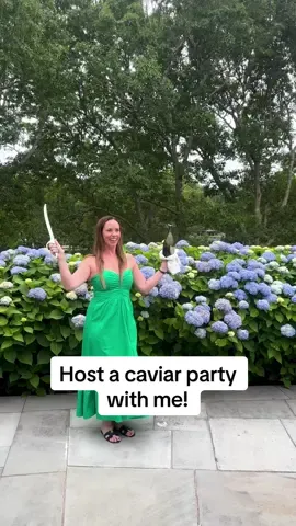 Replying to @Vivi.Watches Come host a caviar party with me! The first thing I did with my kilo of caviar was have some family and friends over for a caviar feast. Not everyone likes caviar, so I had some non-caviar options like shrimp cocktail and appetizers where caviar was optional. I served deviled eggs, salmon toast points with lemon-chive cream cheese, little hash browns, Ruffles with crème fraîche, blinis, and oysters that you could top with my favorite mignonette — Hog Wash — or caviar for an extra decadent treat. I sabered some Dom Pérignon Champagne to start the party, and everyone had a great time trying the different caviar pairings and doing caviar bumps. But at the end of the night, we only made a dent in the kilo — maybe a third of the tin?? So I have to eat the rest of it BY MYSELF in the next few days. Do you think I can do it?? Wish me luck and stay tuned to see what I try next! #caviar #luxury #domperignon 