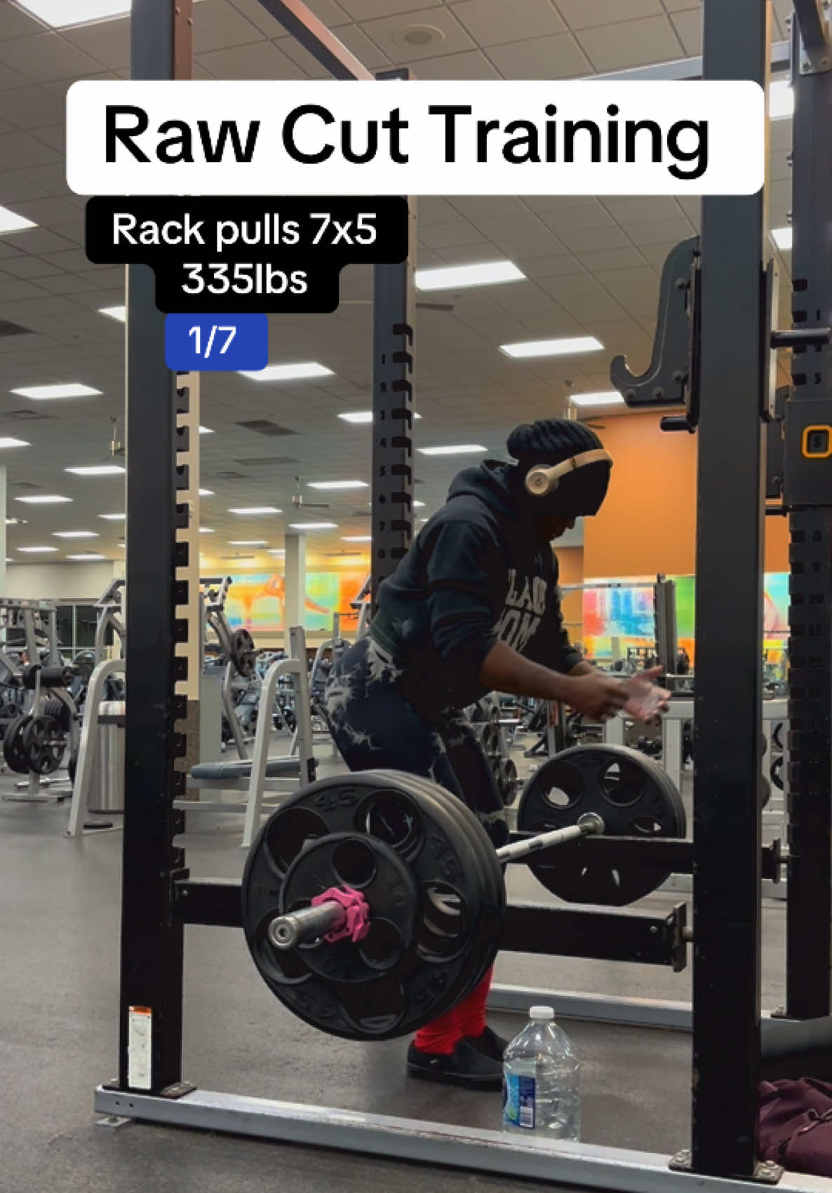 Raw and uncut!  #rawandreal #uncut #rackpulls #gym #fitok 