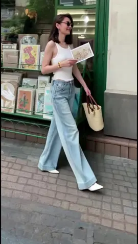 Jeans đai nút - form ống suông chất vải denim mềm mịn phong cách danh cho nữ #thoitrangnu #quanjeannu #quanjeancapcao #quanongsuongnu #tuanhshop18 #xuhuongtiktok 