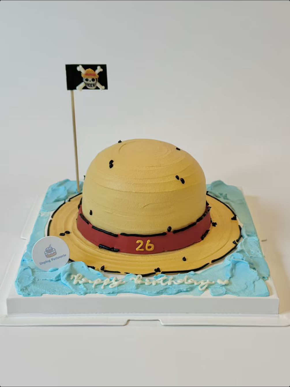 luffy’s iconic straw hat 🏴‍☠️ #onepiece #onepieceedit #onepiececake #pasadena #losangelescake 