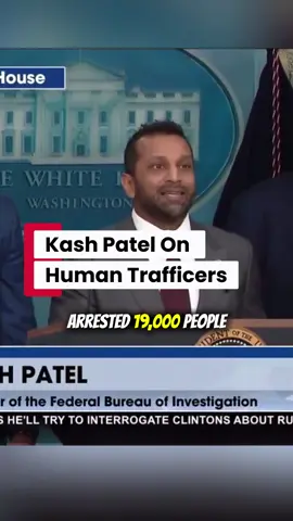 Kash Patel going through the numbers with President Trump. Arresting criminals including human traffickers. #trump #trumpnews #kashpatel 