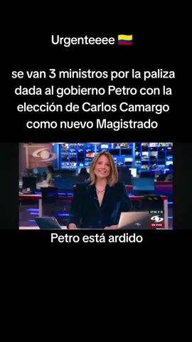 Urgente 🇨🇴  Noticias caracol acaba de confirmar la salida de 3 ministros por la paliza en la elección de Carlos Camargo 62 votos contra 41 de Patricia Balanta  Se van el ministro de Trabajo, Antonio Sanguino, el ministro de las TIC, Julián Molina y la ministra de Comercio, Diana Morales. Además saldrían más directores de Departamento  Petro está que arde por la derrota  Felicitaciones Oposición  #FueraPetro  #NoMasPetro 