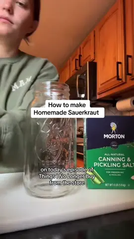 It’s sauerkraut season🙌🏻 #homesteadkitchen #cookingfromscratch #sauerkraut #fermentation #cookbook 