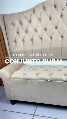 Conjunto Elegante Para Cama Box Casal/Queen Cabeceira e Baú Recamier Capitonê Dubai - LH Móveis ##conjuntoelegante##camabox##foryou##foryoupage##videoviral @@suzydecor2