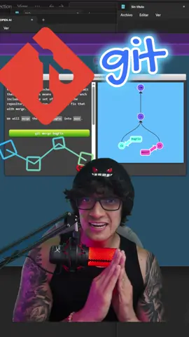 Te muestro una página con la que podrás aprender git este 2025 con learn git branching. #programacion #python #git 