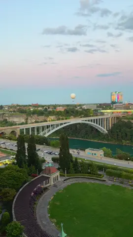 Relaxing vibes with a view Niagara Falls and Clifton Hill from the Sheratons. #niagarafalls #cliftonhill #scenicviews #sheratonview #fallsview 