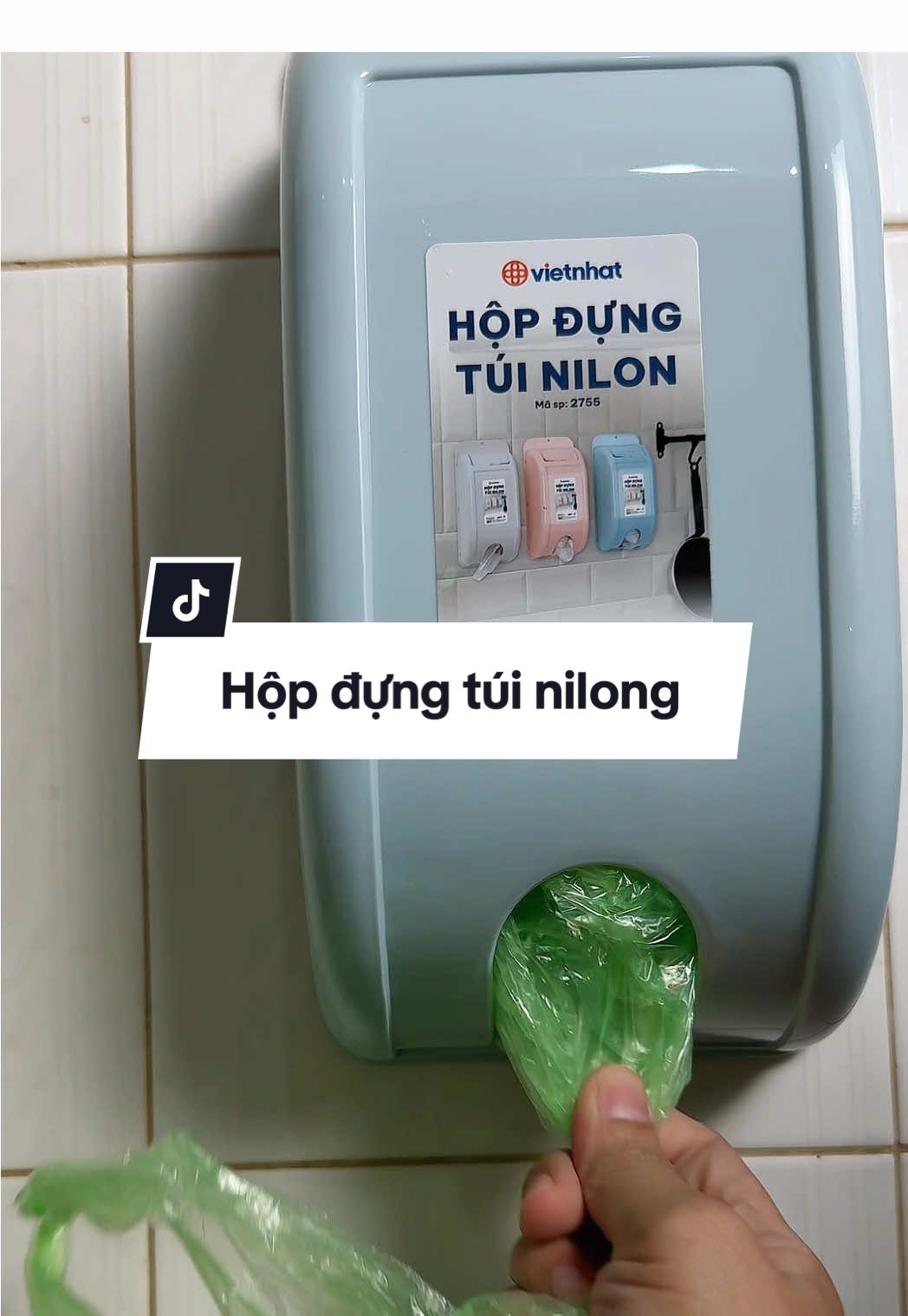Hộp nhựa đựng túi nilon gọn gàng nhà cửa #xuhuong #hopdungtuinilong #giadung 