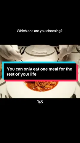 You can only eat one meal for the rest of your life, which are you choosing? #aiart #oddlysatisfyingvideo #foodasmr #thisorthat #chooseone