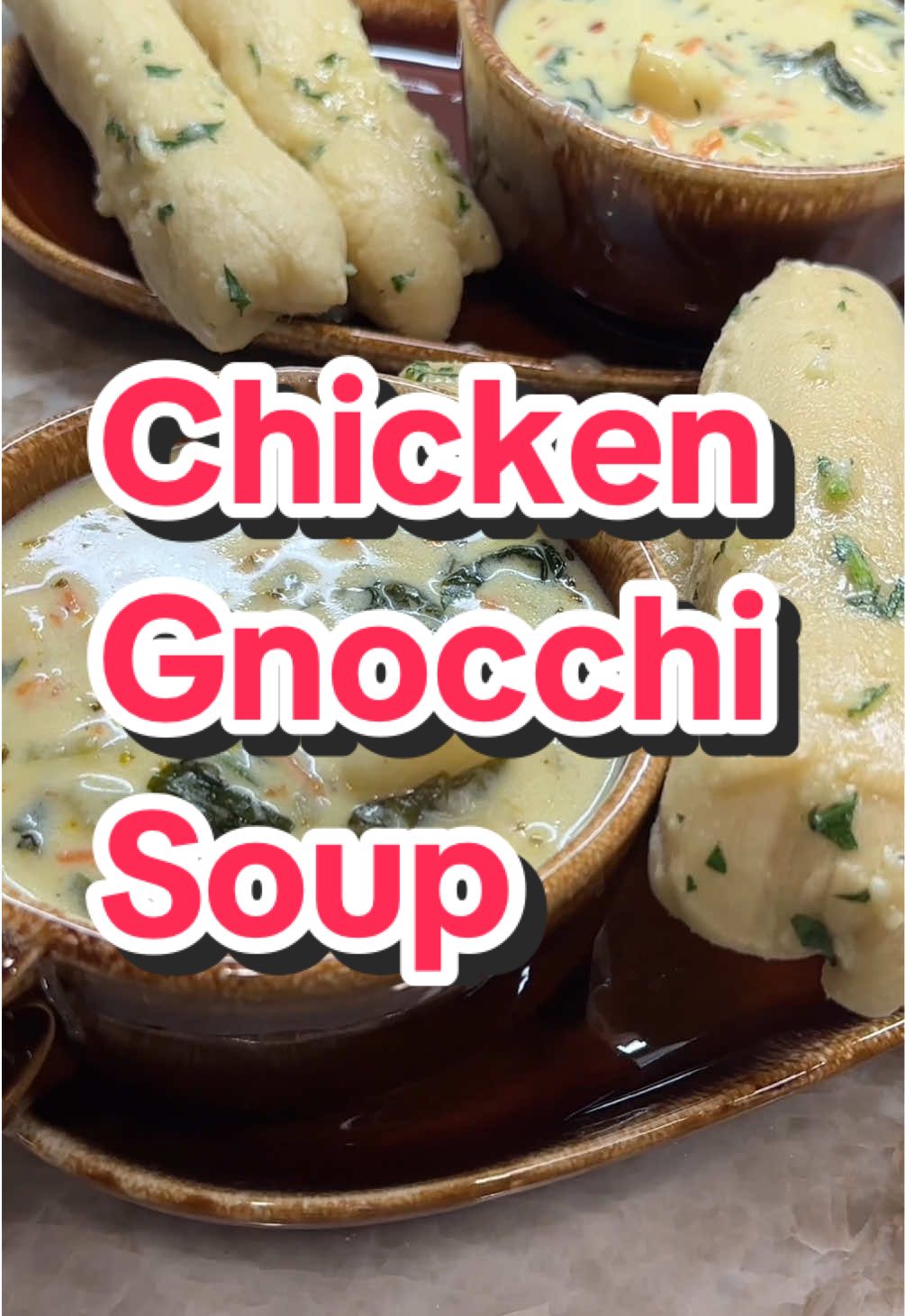 Chicken Gnocchi Soup 🍲 Unlimited bowls? Don’t need ‘em when this pot tastes better than Olive Garden #recipes #chickengnocchisoup #olivegardendupe #soupseason