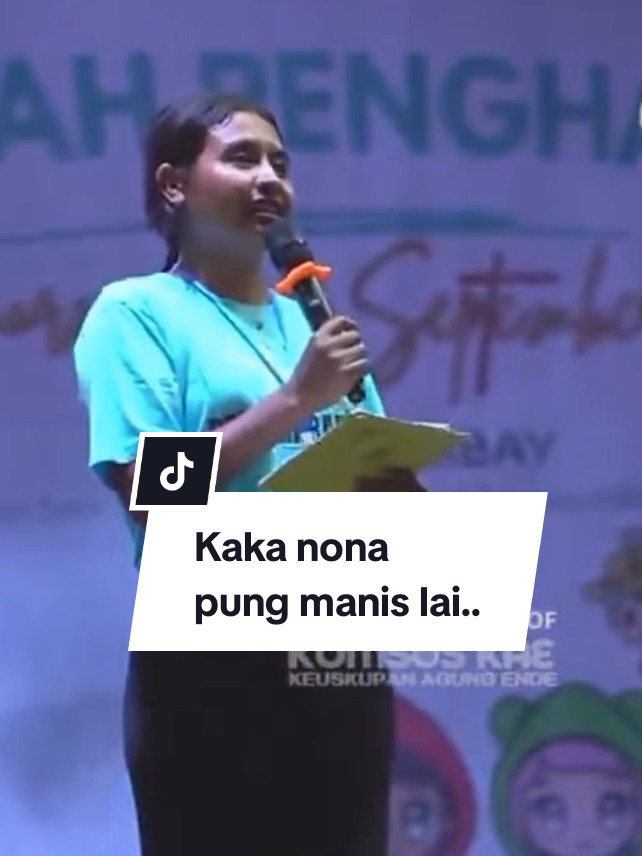 Kaka nona dari OMK mana ew.. Pung manis lai..  #kevikepanmbay #keuskupanagungende #mbayyouthday #fypage #lewatberandamu  @omkkevikepanmbay 