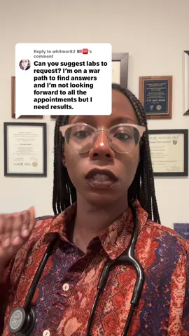 Replying to @whitmor82 🇺🇸🆘 Fatigue isn’t just being tired—it’s your body waving a red flag. If rest isn’t helping, it could be your thyroid, nutrient levels, stress hormones, or something deeper. Here are labs and imaging you might ask your doctor about 👇🏽⁠ – CBC (anemia, infection) – CMP (electrolytes, liver/kidney function) – Thyroid panel (TSH, T3, T4) – Iron studies (ferritin, iron, TIBC) – Vitamin D & major B vitamins (especially B12, B6, B1) – Cortisol testing (AM cortisol or salivary) – Sleep study (for possible sleep apnea) – Imaging only if symptoms point to a specific issue Don’t ignore persistent fatigue. Advocate for your health. 📌 Save this for your next doctor’s visit 👯‍♀️ Share with someone who’s been feeling off but can’t explain why #FatigueAwareness #DoctorTips #HealthExplained #KnowYourLabs #MedicalMonday     