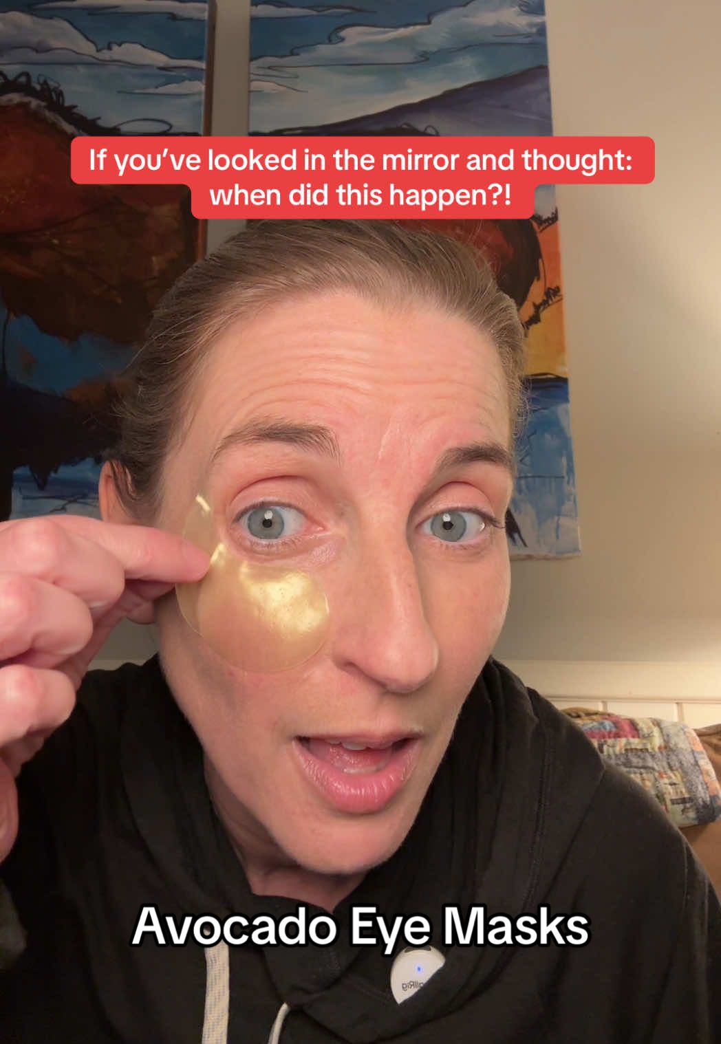 Avocado Moisturizing Eye Masks #Over40Skin #TikTokMadeMeBuyIt #EyeMaskReview #avocadoeyemasks #over40skincare 