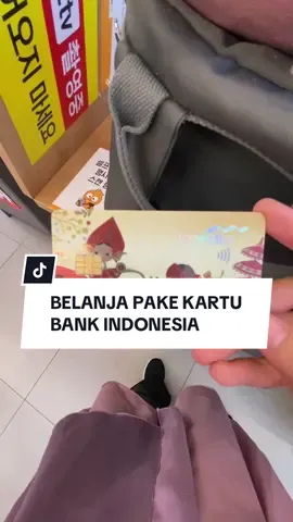 belanja di korea no worries gak punya cash or belum nuker rupiah ke won, karena bisa pake kartu as long as ada logo VISA/mastercard yaaaa! 😍🇰🇷 #korea #bankmandiri #studyabroad #scholarship #fy 