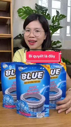 Combo 3 gói tẩy lồng giặt Blue, 150g 1 gói, kháng khuẩn khử mùi tiện lợi, dễ dàng sử dụng, giúp quần áo sạch sẽ thơm hơn #hangxinhtuoi #blue 