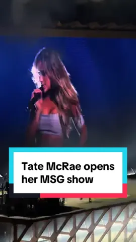 Tate McRae opens her sold out show at Madison Square Garden with ‘Miss Possessive.’ #foryou #fyp #tatemcrae #celebrity #concert 