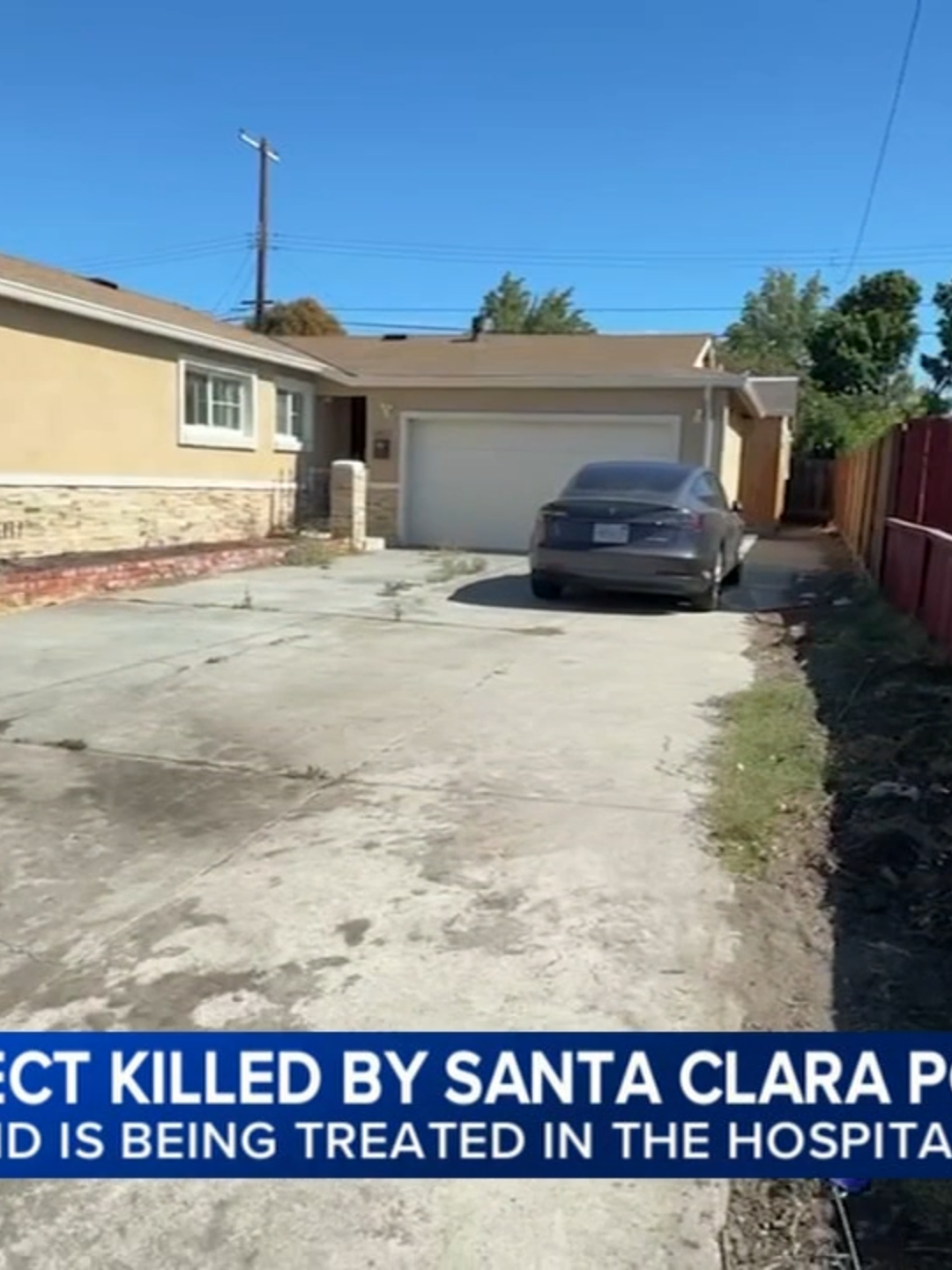 Santa Clara police shot and killed a person after responding to a report of a stabbing at a home Wednesday morning. Officers responded at 6:18 a.m. to a report of a stabbing inside a home. The suspected stabber was taken to a hospital and later pronounced dead, police said. Their name has not yet been released. #santaclara #policeshooting #stabbing #news #abc7news