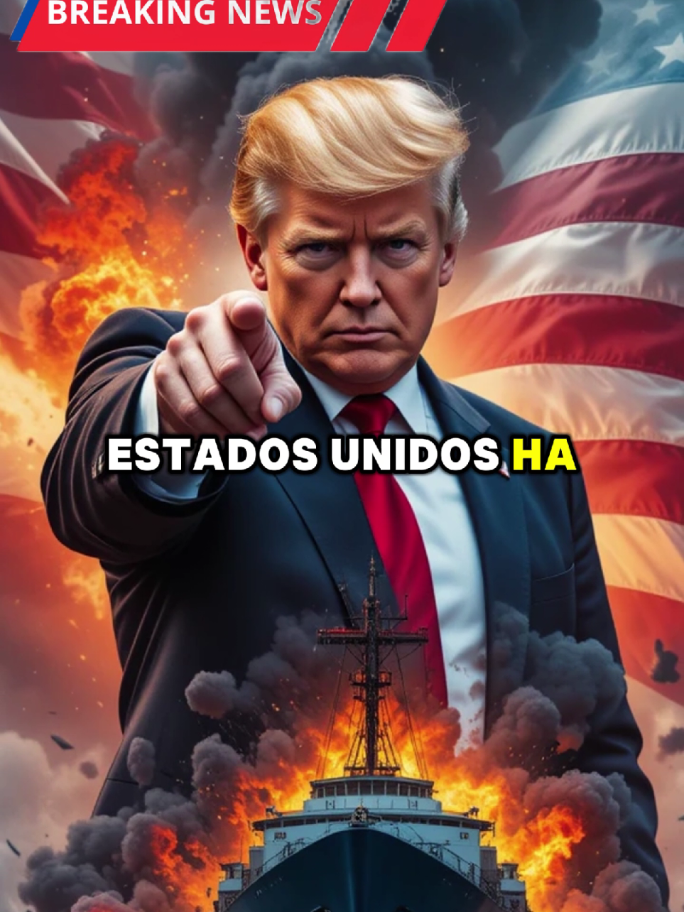 Estados Unidos ataca barco Venezolano. #news #noticias #USA #Trump #conflicto 