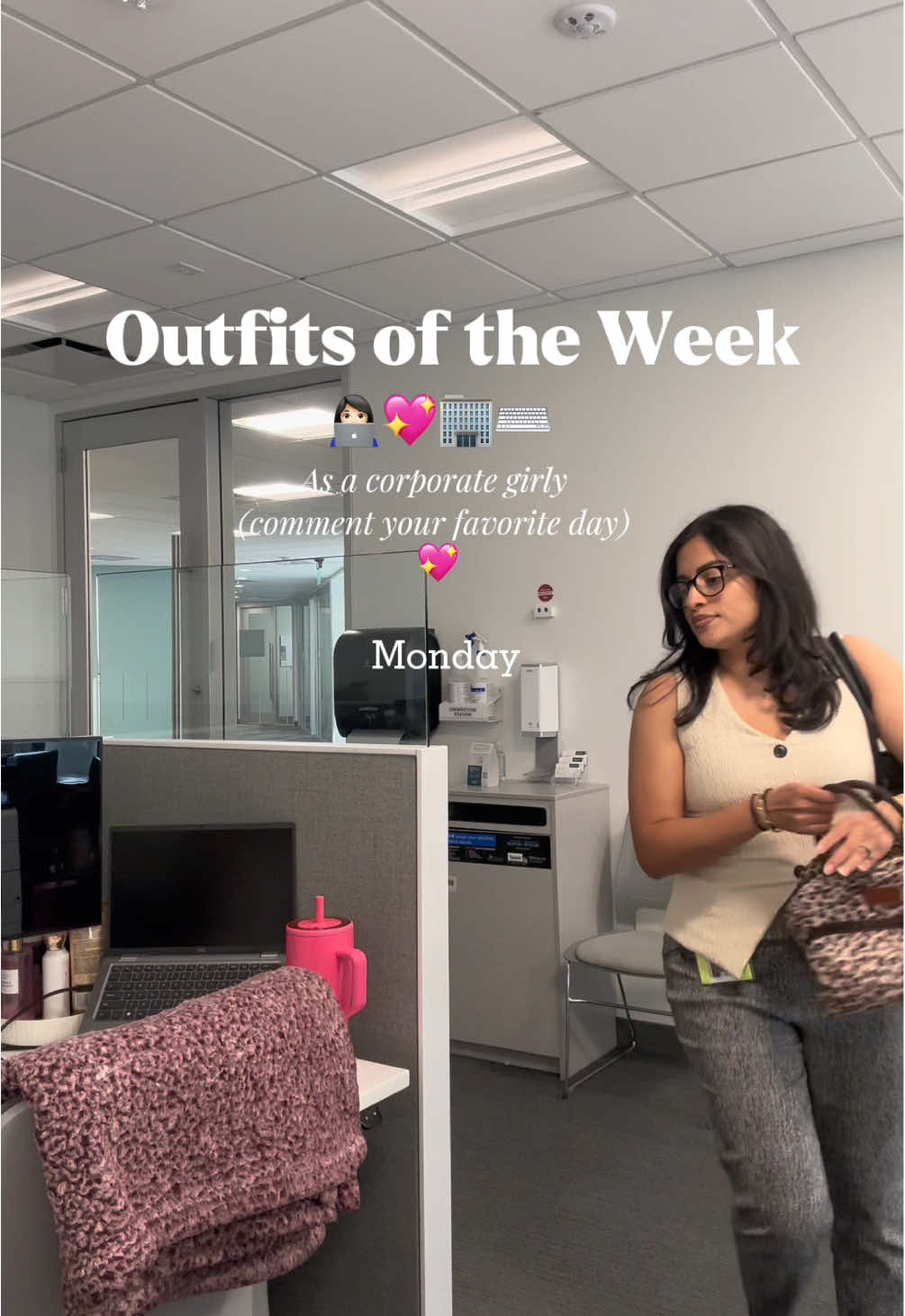 A full week of work outfits 👩🏻‍💻💖 What day is your favorite? 💖  #fyp #foryoupage #work #office #outfits 
