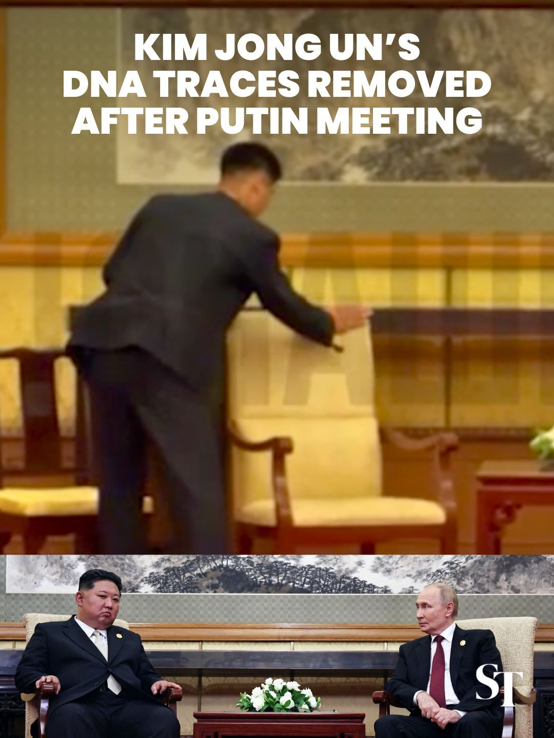 A video taken by a journalist shows North Korean leader Kim Jong Un's staff allegedly 